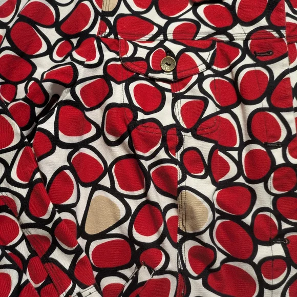 Ruby Rd. Abstract Denim Jacket - Picture 2 of 5